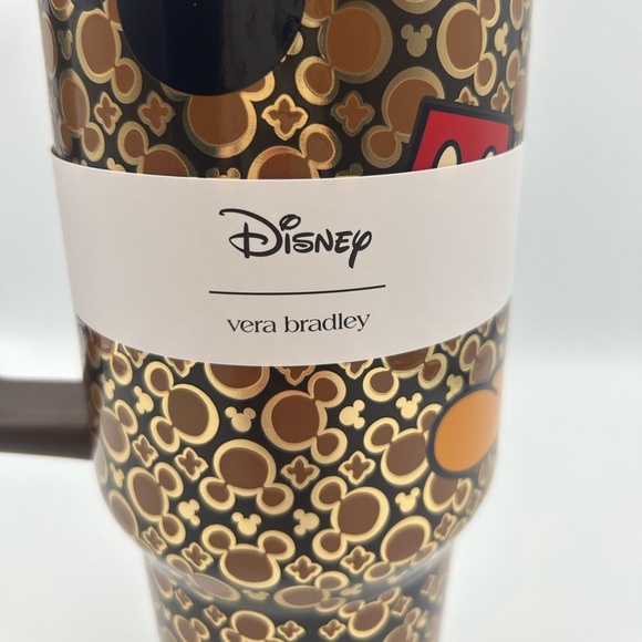 *New* Vera Bradley Disney Mickey Mouse Icon Tumbler W/ Gold/Brown Background - Picture 3 of 13